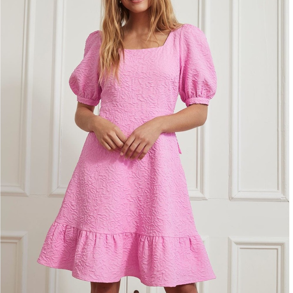 RW&CO. Pink Dress with Back Bow